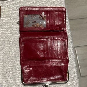 HOBO Rich Red Leather Men's Wallet
